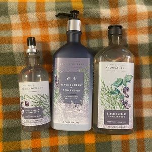 Bath and Body Works Black Currant & Cedarwood Aromatherapy